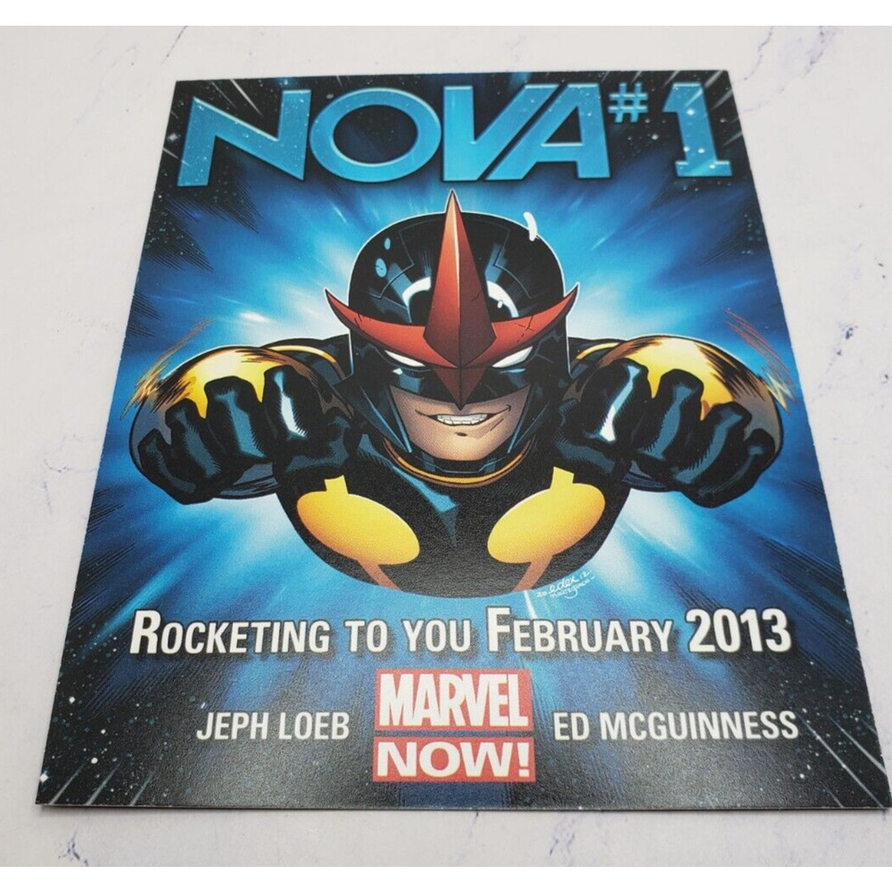 Nova #1 Marvel Comics Promo Card Jeph Loeb Ed McGuinness February 2013